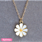 Gold Necklace-Daisy Flower