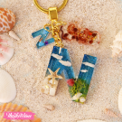 Resin Keychain-Letter N