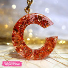 Resin Keychain-Letter C