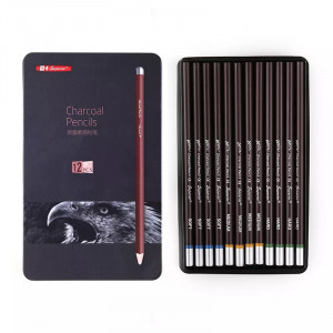 Set Of  12 Charcoal Pencil