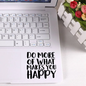 	 1sheet Slogan Graphic Laptop Sticker