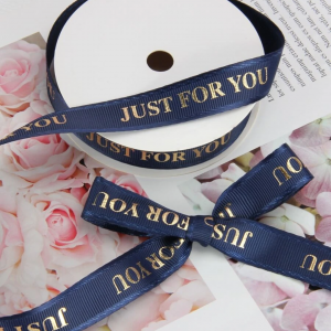 1roll Slogan Graphic Random Gift Wrapping Ribbon