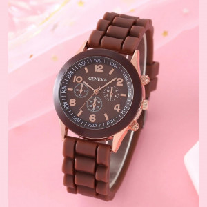 Round Pointer Quartz Watch 