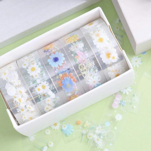 5 Rolls Flower Pattern Washi Tape ( 200 CM )