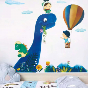 2pcs Cartoon Graphic Wall Sticker