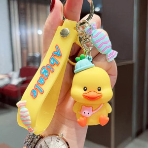 Silicone Keychain-Yellow Duck