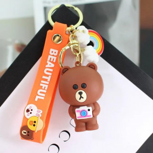 Silicone Keychain-Bear