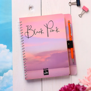  Notebook-Black Pink Wide Ocean