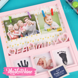 Photo Frame-Family-Pink