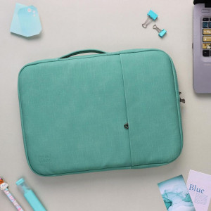 Leather waterproof Laptop Sleeve-Mint Green-15.6 Inch 