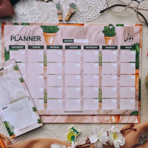 Cactus Desk Calendar