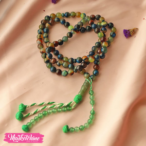 Misbaha Natural Agate Stone-Green 4 (8 mm )