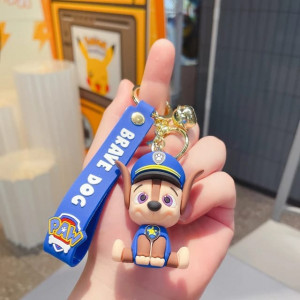 Silicone Keychain-Drown Dog 1