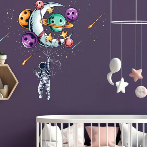 Glow-in-the-dark Astronaut Print Wall Sticker Gift For Friend