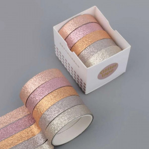 5 Rolls Glitter Washi Tape ( 200 CM )