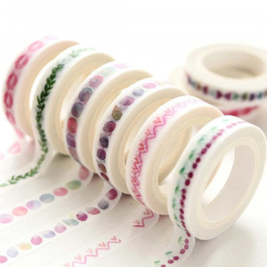 1 Roll Random Pattern Washi Tape ( 200 CM )