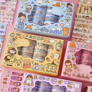 20rolls Cartoon Graphic Random Washi Tape