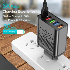 5 USB Port Charger Fast Charging QC 3.0 Wall Charger