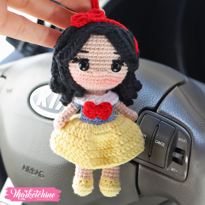 Crochet Car Charm-Snow White (14 cm )