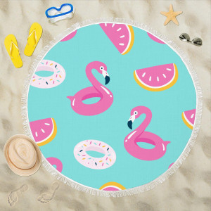 Waterproof Beach Blanket-Flamingo 