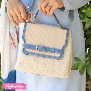 Cross Bag-Crochet-Off White