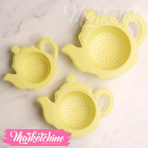 Plastic Filter-Tea pot-Yellow (set of 3)
