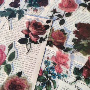60 Sheets Flower Pattern Sticker