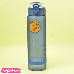 Acrylic Measuring Water Bottle - Basket Ball