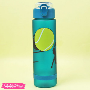 Acrylic Measuring Water Bottle - Tennis Ball