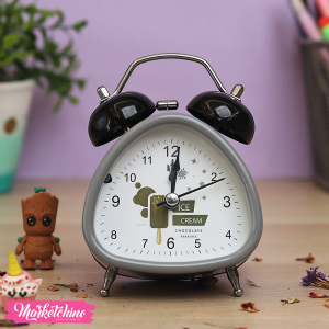 Acrylic Alarm Clock-Ice Cream Gray