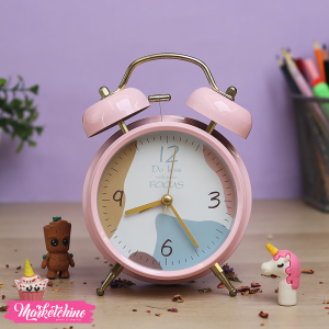 Metal Alarm Clock-Pink