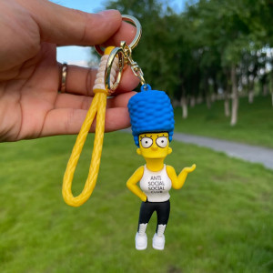 Silicone Keychain-The Simpsons  1