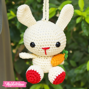 Crochet Car Charm&Keychain-Bunny