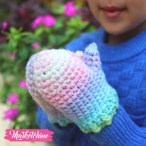Gloves For Kids-Crochet-Colorful 