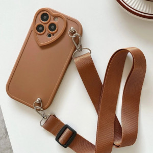 Solid Cover iphone 13 With Lanyard 