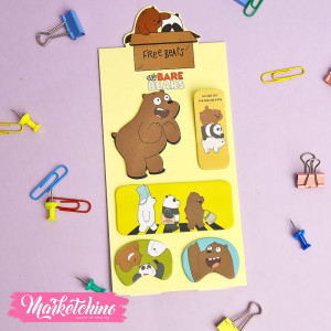 Stand Sticky Notes- We Bare Bears-Yellow