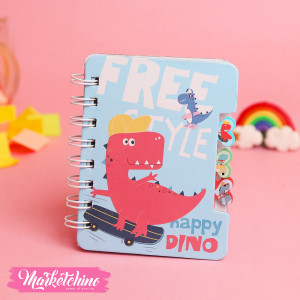 NoteBook- Light Blue Dinosaur