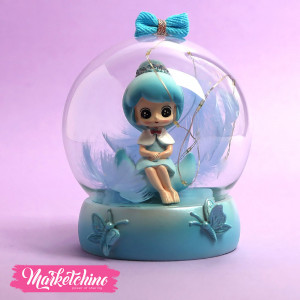 Glass Lighting Lamp-Light Blue Girl 1