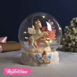Glass Lighting Lamp-Pink Unicorn 