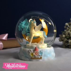 Glass Lighting Lamp-Light Blue Unicorn 