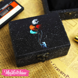 Decoupage Watch Box&Necklace-Astronaut