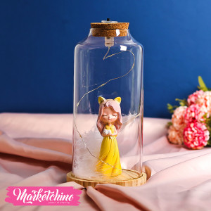 Glass Lighting Lamp-Yellow Dress 