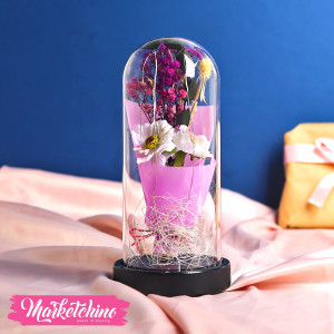 Glass Lighting Lamp-Purple Baby Flower