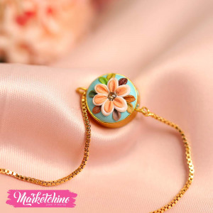 Polymer Clay Bracelet-Flower 