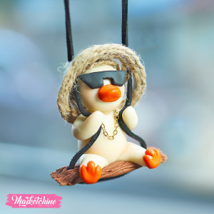 Polymer Clay Car Charm-Duck