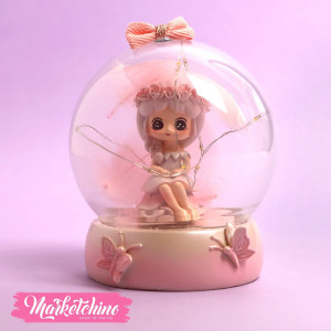 Glass Lighting Lamp-Pink Girl 