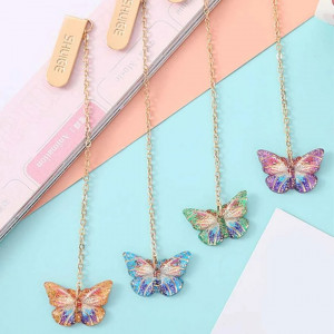 1pc Butterfly Pendant Random Bookmark