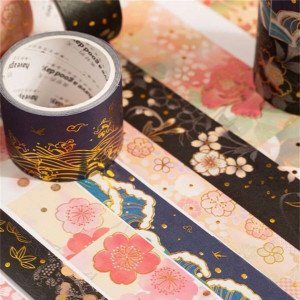 1 Set Of 3 Rolls Floral Pattern Random Washi Tape ( 200 CM ) 