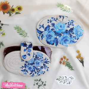 Holder Sunglasses -Blue Flower