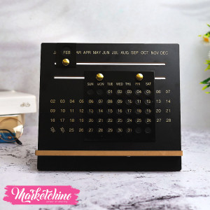 Wooden Calendar-Black